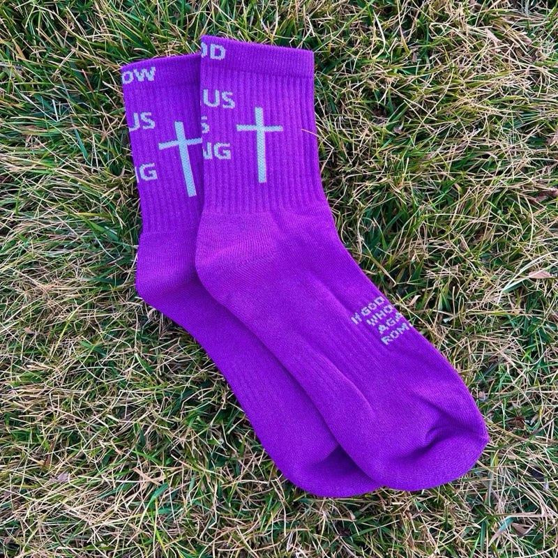 Christian Cross Socks (3-4 Day USA Shipping)