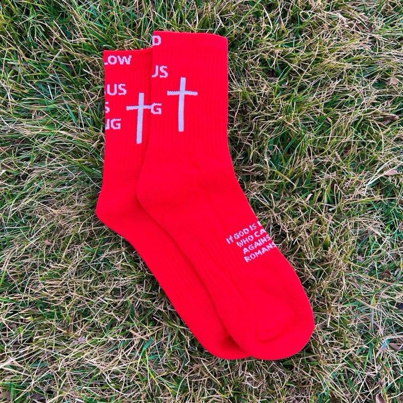 Christian Cross Socks (3-4 Day USA Shipping)